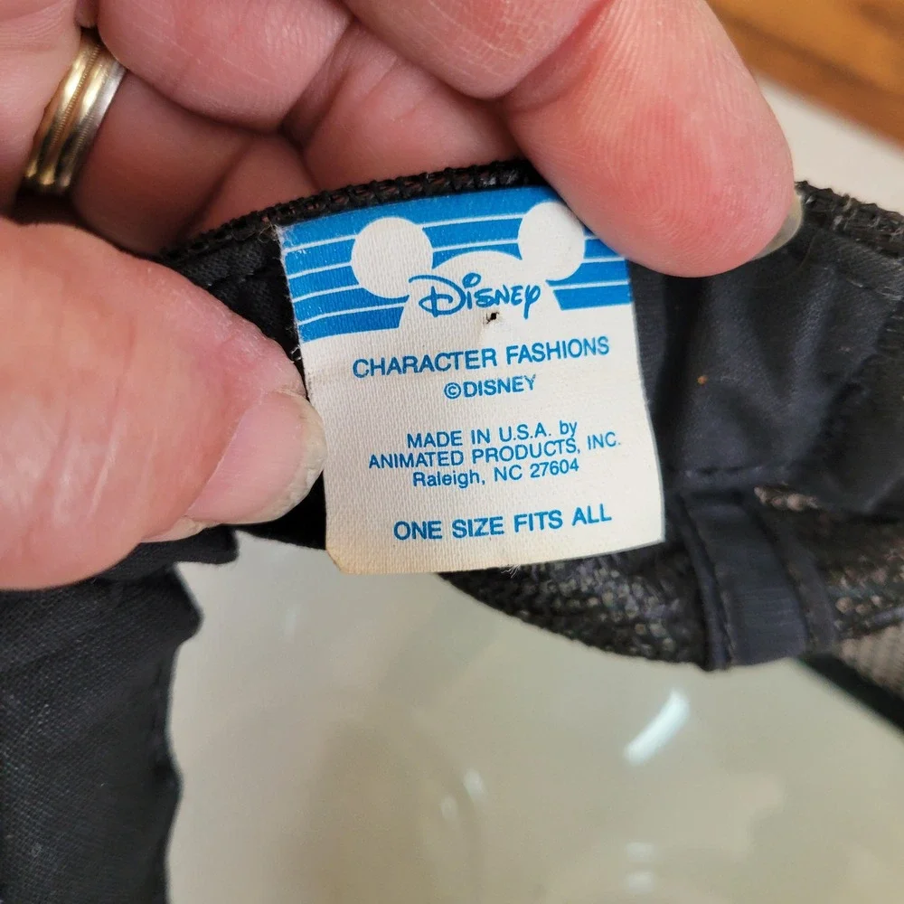 Vintage Disney Mickey Mouse Character Fashions Snap Back Mesh Trucker‎ Hat Cap
